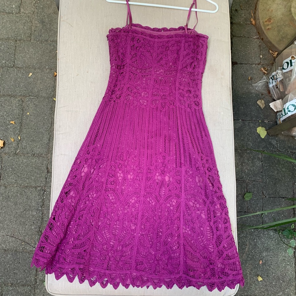 Betsey Johnson Magenta Midi Dress